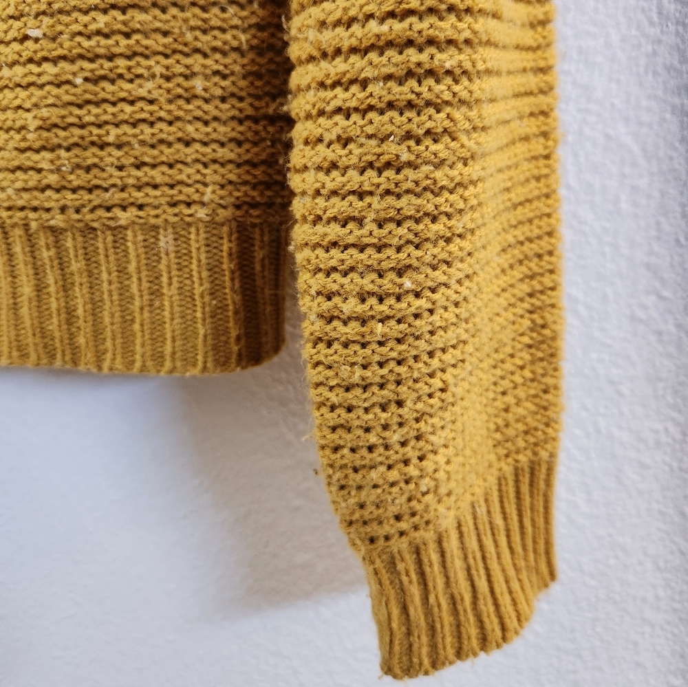 Jacqueline de Yong Women's Mustard Yellow Knit Cardigan Extra Small XS - Picture 6 of 10